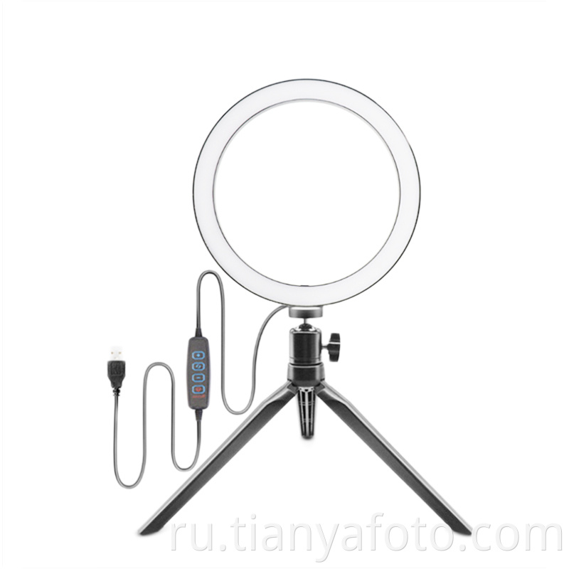Высокое качество 10-дюймовый фото-видео Led / RGB Make up Beaty Lamp Camera mini Ring Light